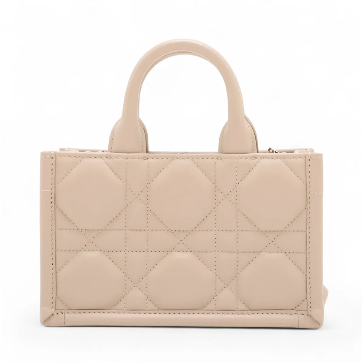 Christian Dior Beige Macrocannage Leather Mini Dior Book Tote Bag [Clearance Sale]