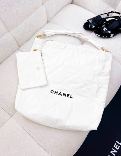 Chanel Chanel 22 Calfskin Black Shoulder Bag Calfskin