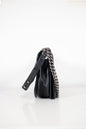 Chanel Black grained calfskin quilted 'Boy' bag with ruthenium-finish hardware and patent border in 'New Medium' size
