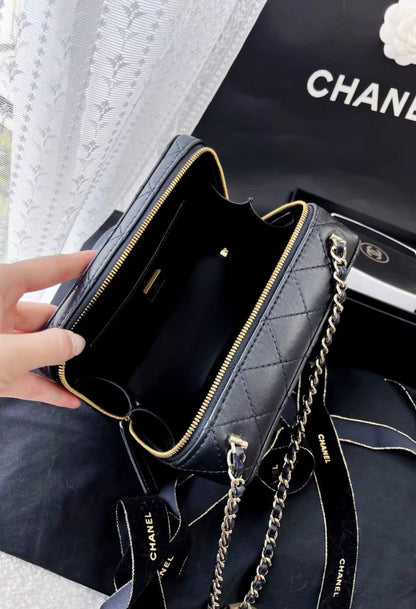 Chanel Camera Bag Lambskin Black Crossbody
