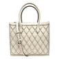 Valentino Garavani Beehive Lattice Ivory Studded Leather Crossbody Tote