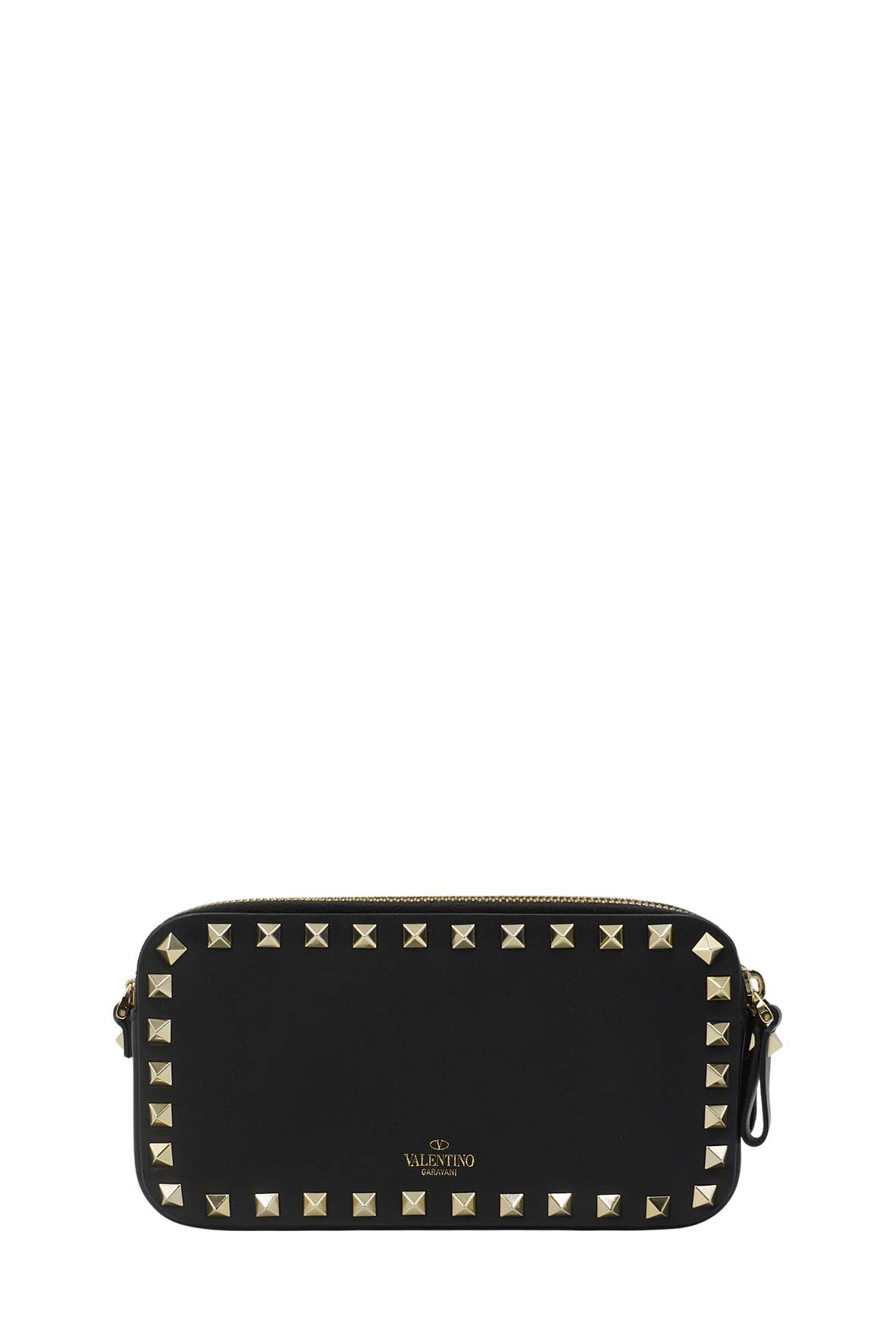 Garavani Rockstud Chain Camera Crossbody Bag Black