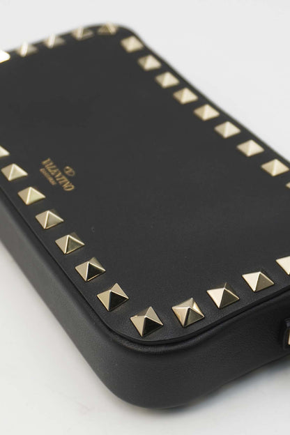 Garavani Rockstud Chain Camera Crossbody Bag Black