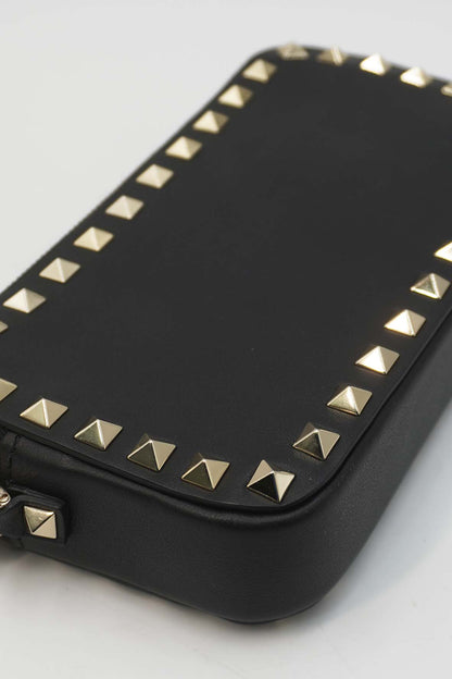 Garavani Rockstud Chain Camera Crossbody Bag Black