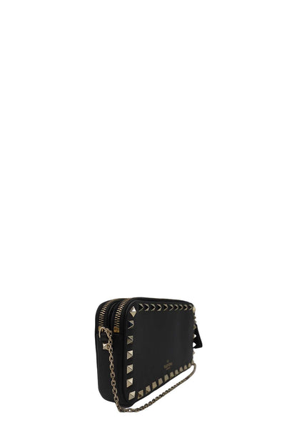 Garavani Rockstud Chain Camera Crossbody Bag Black
