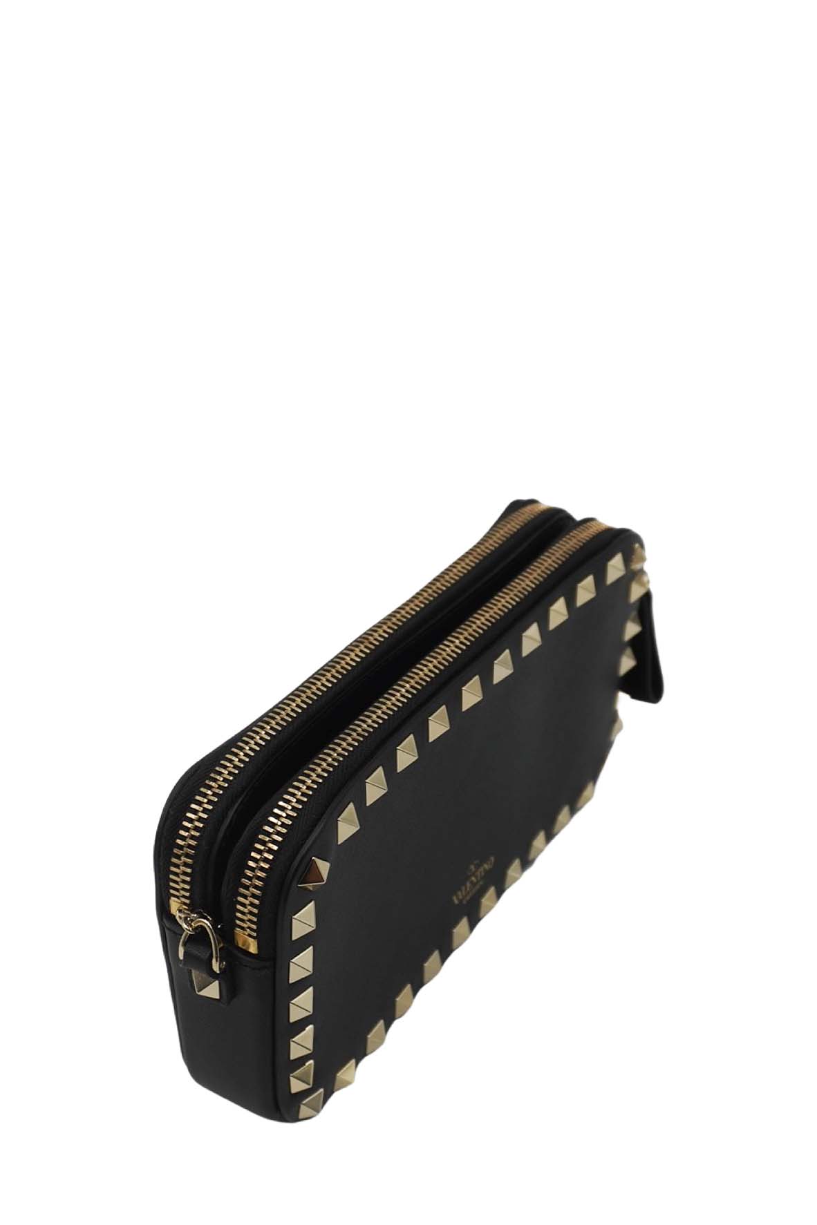 Garavani Rockstud Chain Camera Crossbody Bag Black