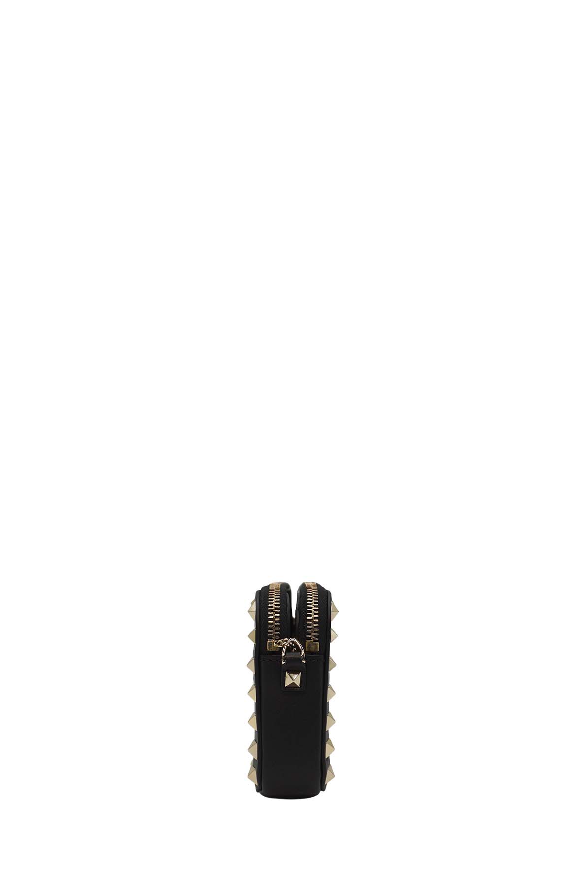 Garavani Rockstud Chain Camera Crossbody Bag Black
