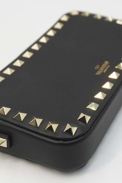 Garavani Rockstud Chain Camera Crossbody Bag Black
