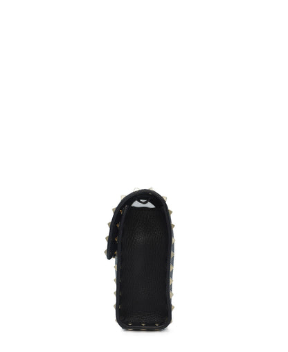 Small Rockstud Shoulder-Crossbody Bag Black