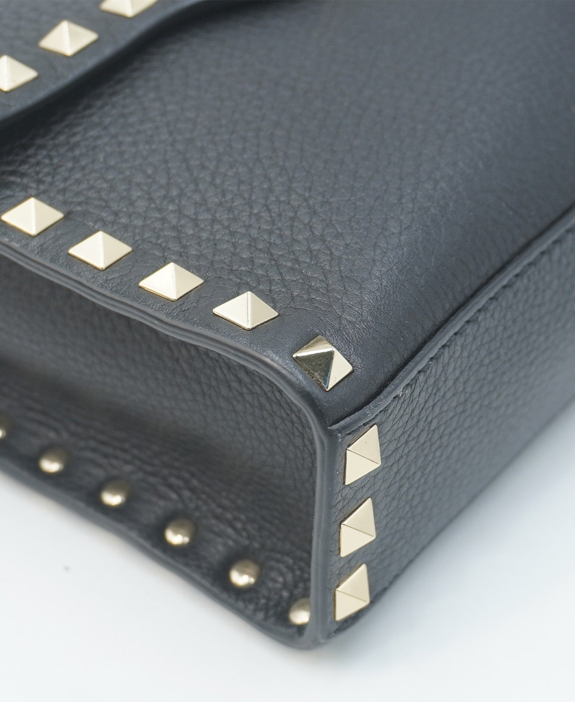 Small Rockstud Shoulder-Crossbody Bag Black