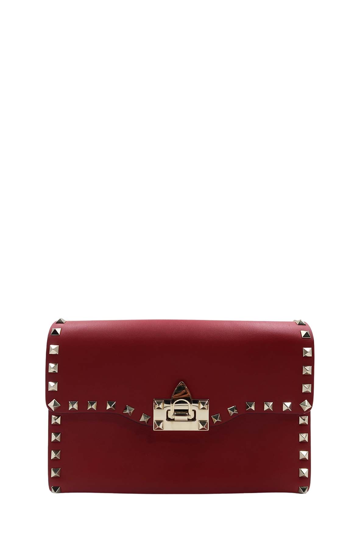 Small Rockstud Crossbody Bag Red