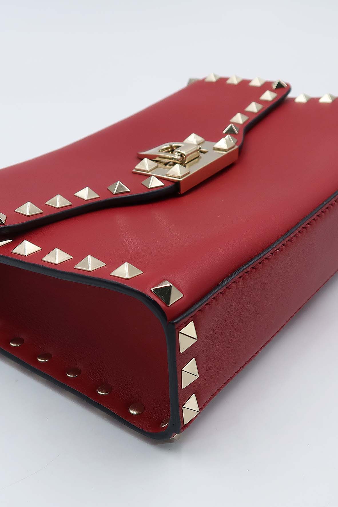 Small Rockstud Crossbody Bag Red