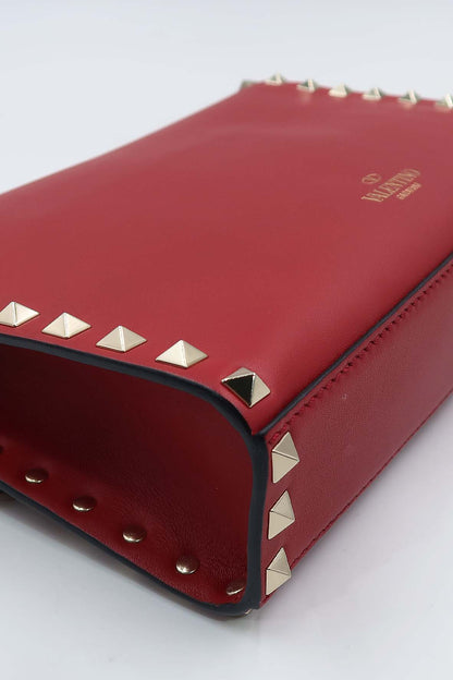 Small Rockstud Crossbody Bag Red