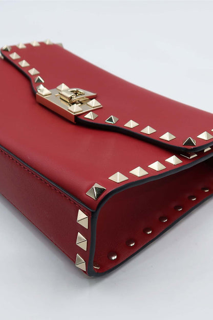 Small Rockstud Crossbody Bag Red