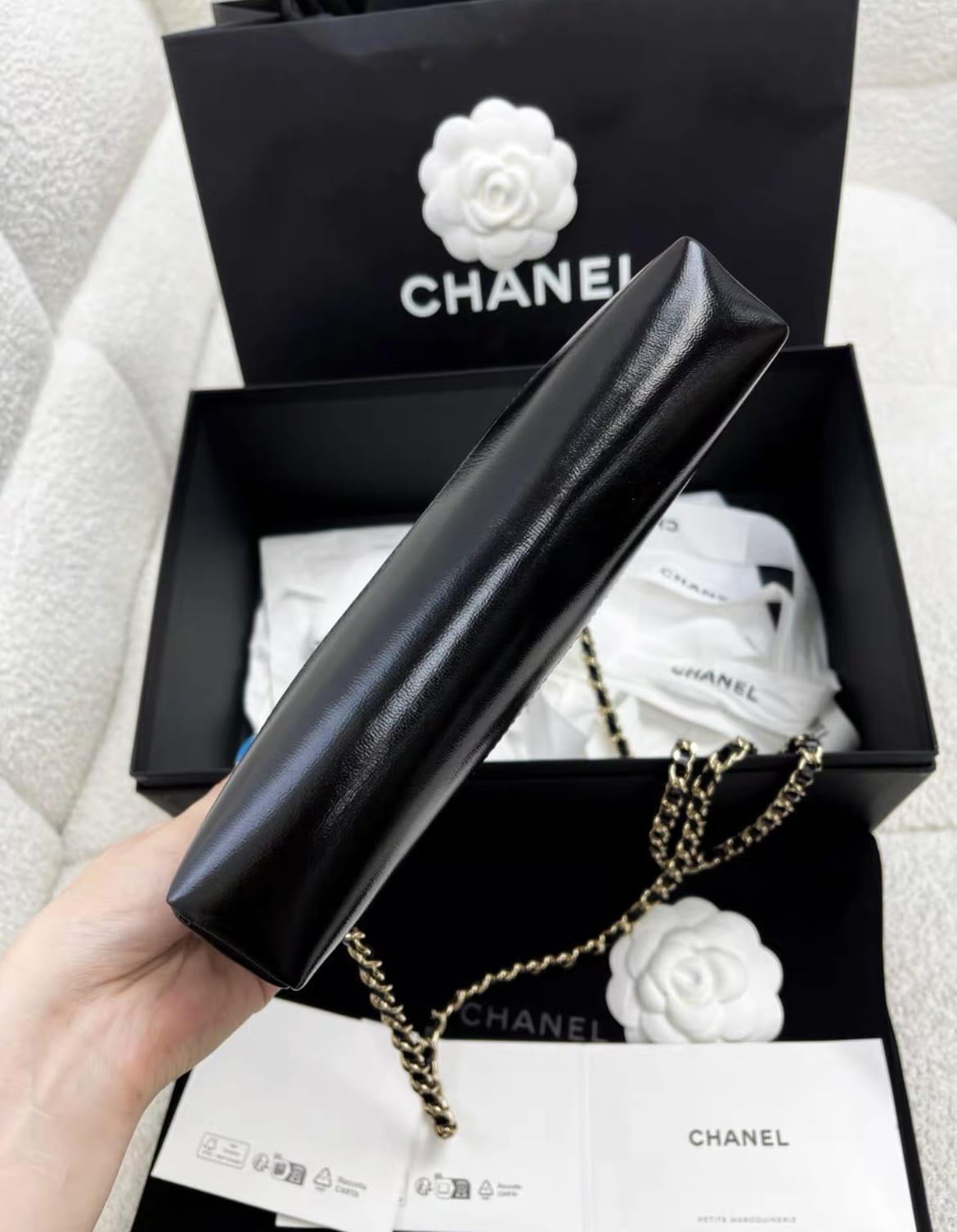 Chanel Luxury Leather Black Handbag Style 15