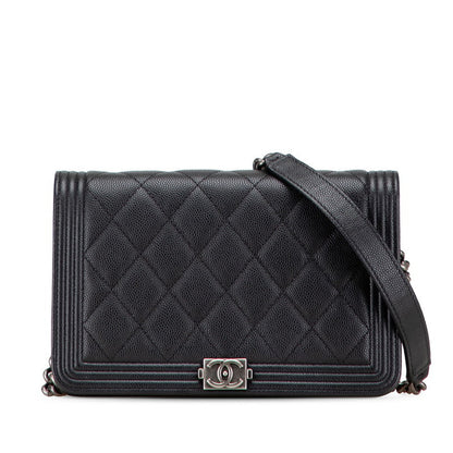 Chanel Boy Caviar Shoulder Bag Style 8