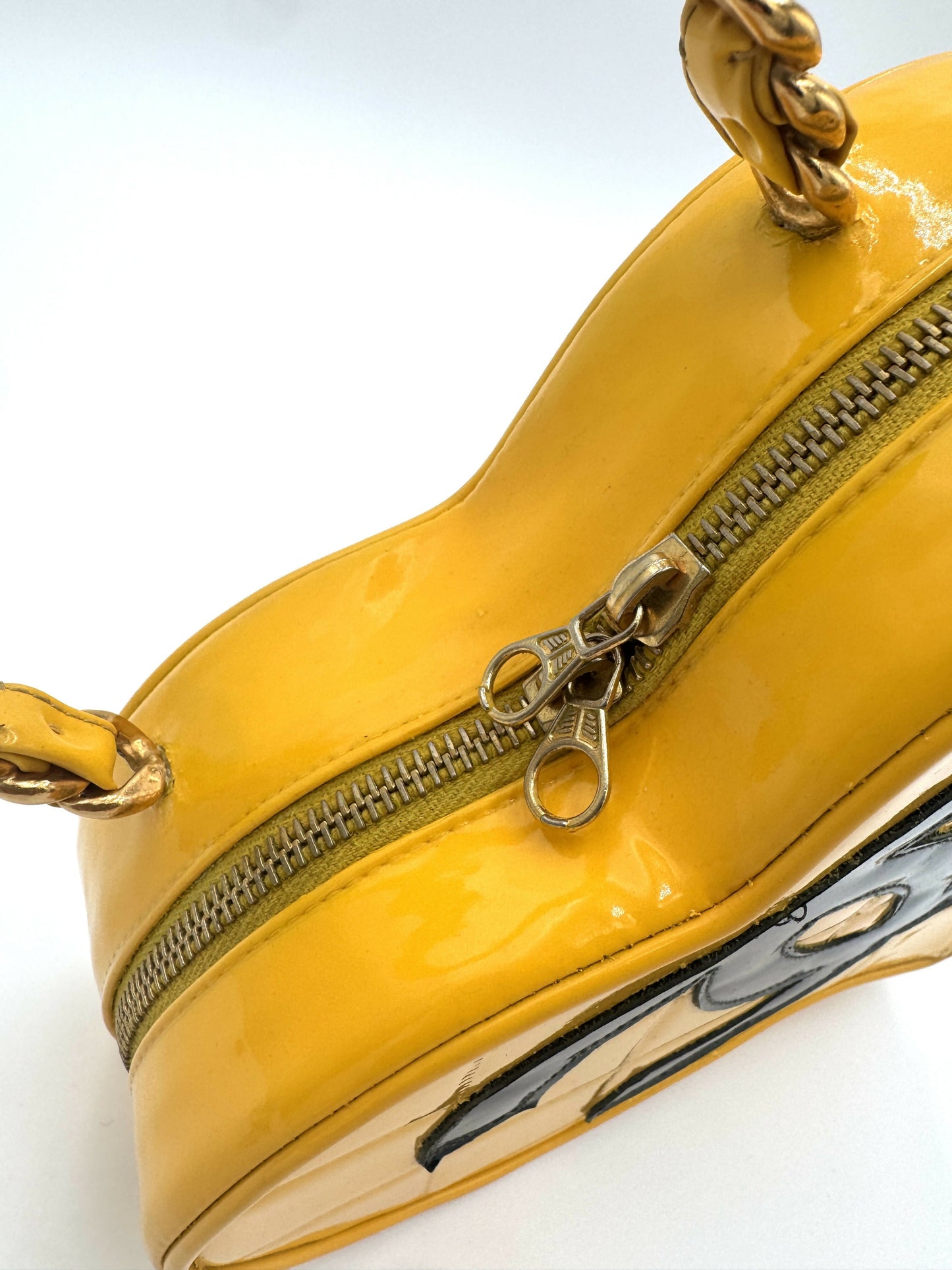Chanel 1995 Barbie Yellow Heart Vanity Bag