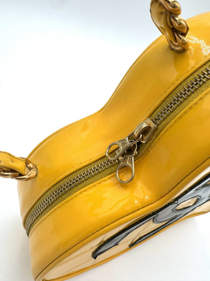 Chanel 1995 Barbie Yellow Heart Vanity Bag