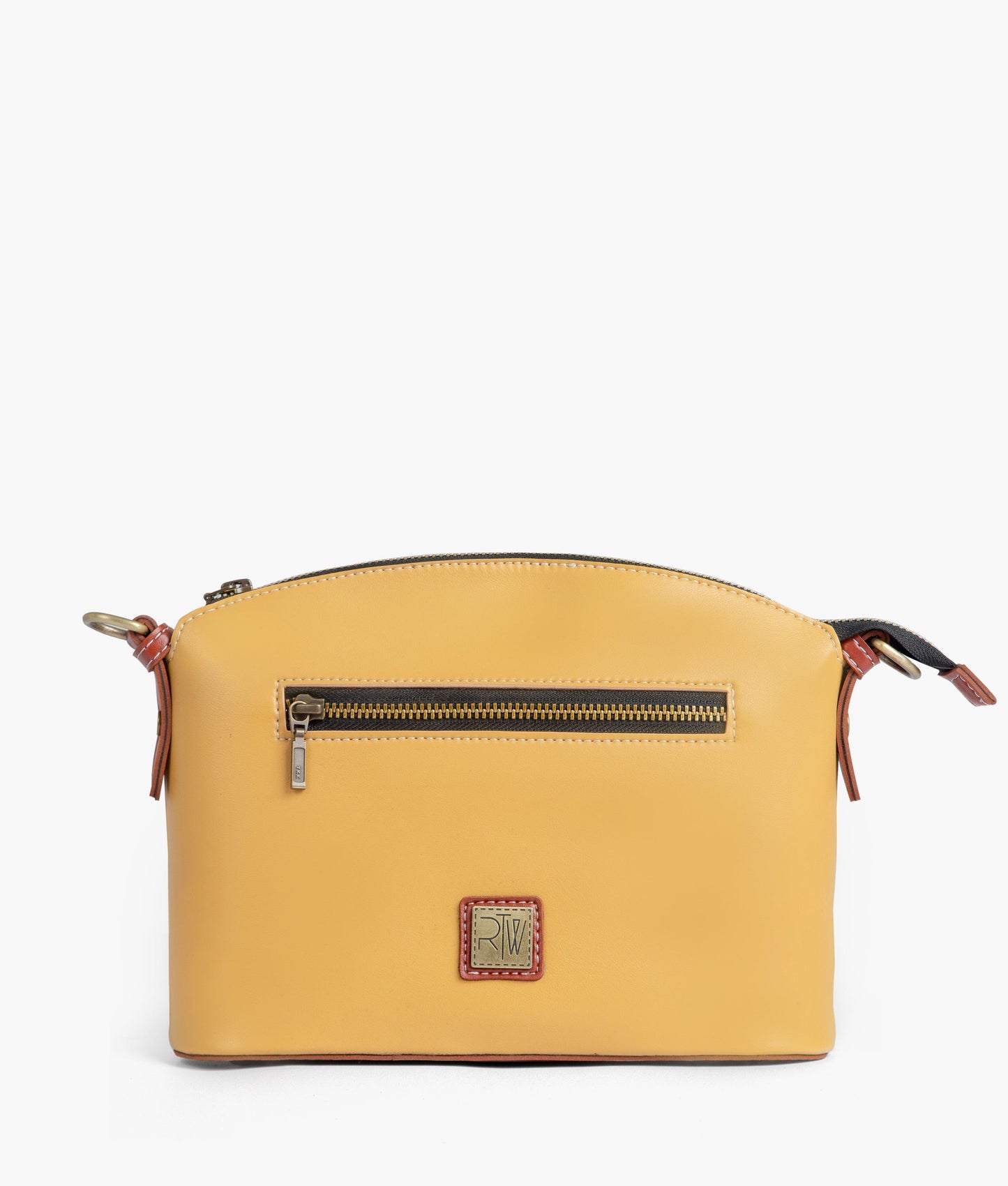 Yellow dome cross-body bag