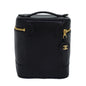 Chanel Bicolole Vanity Cosmetic Pouch Caviar Skin Black CC Auth yk12738