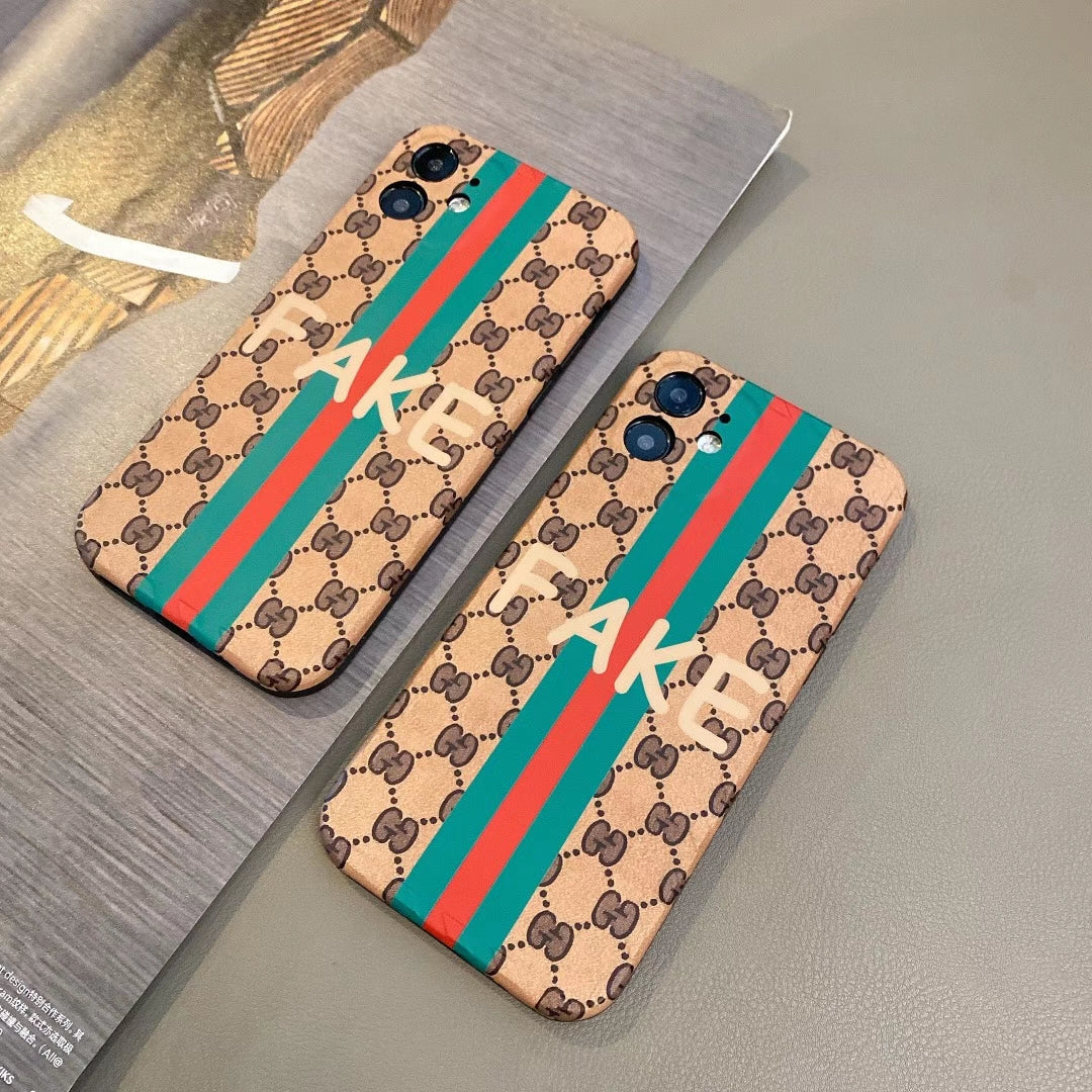 Simple letter pattern mobile phone case