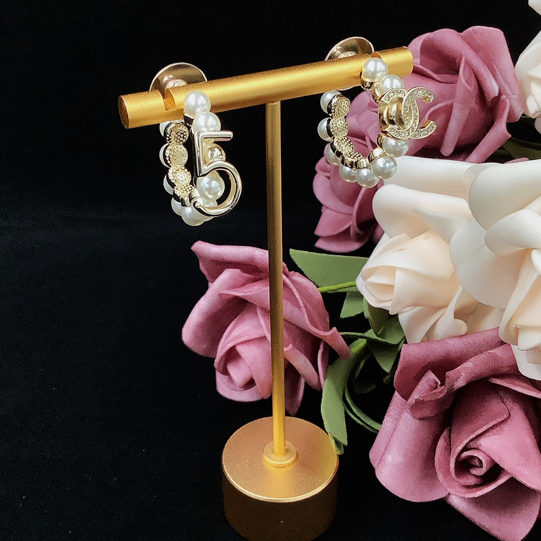 Pearl earrings
