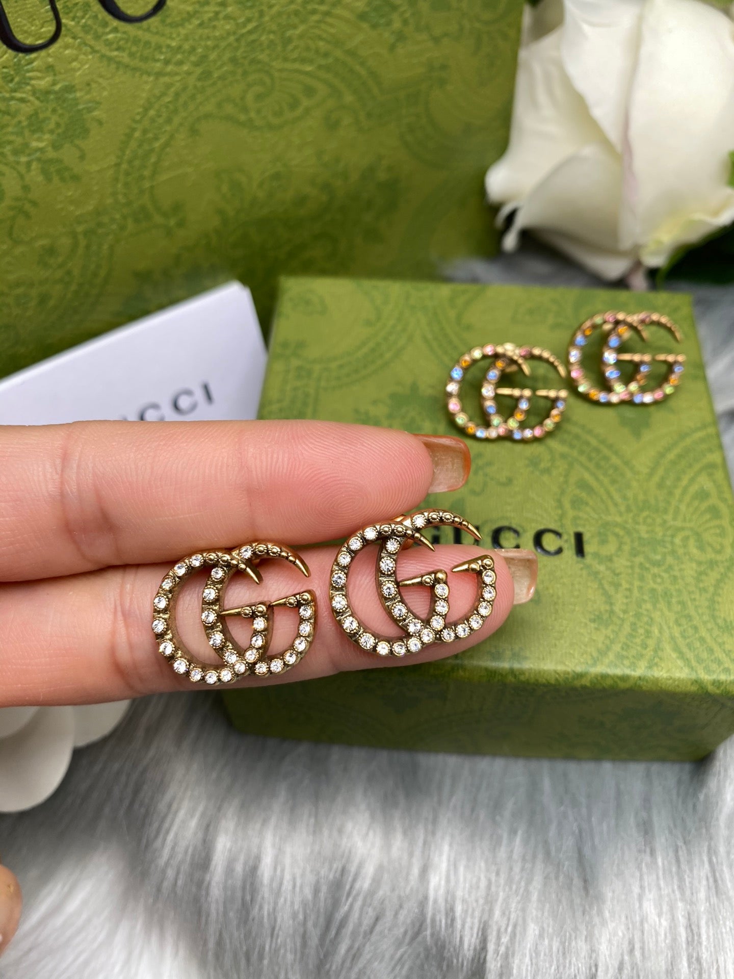 Pearl earrings