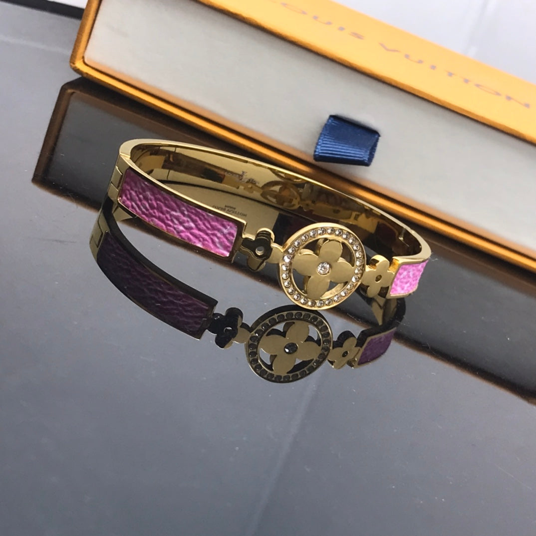 Pink Gloden bracelets