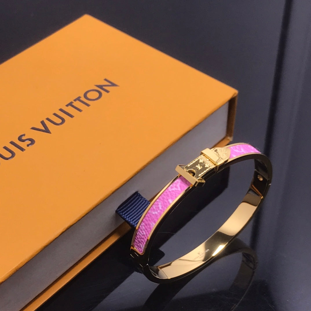 Pink gold bracelets