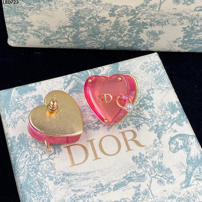 Pink Heart Earrings