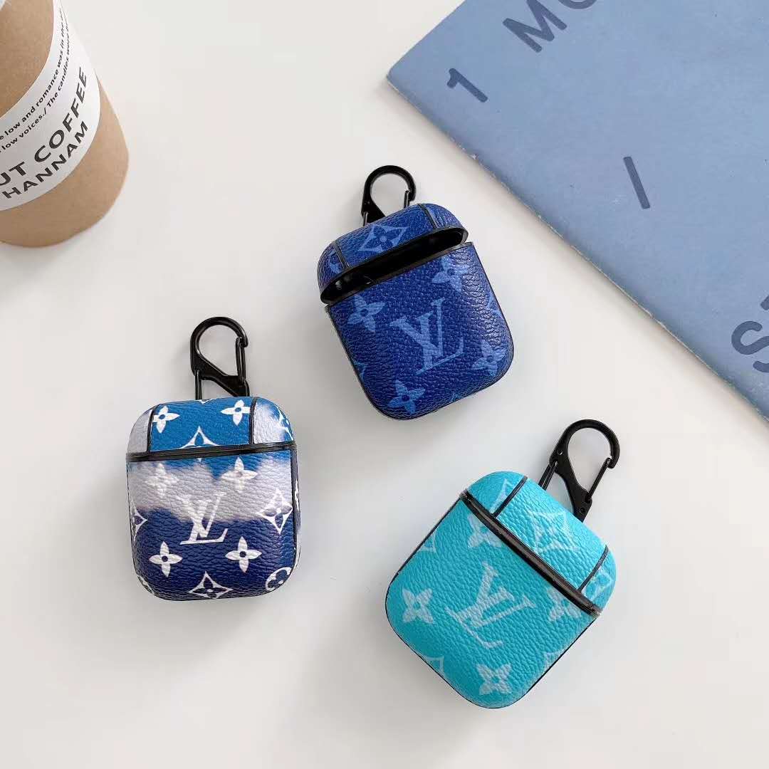 Fashion gradient leather Airpods case