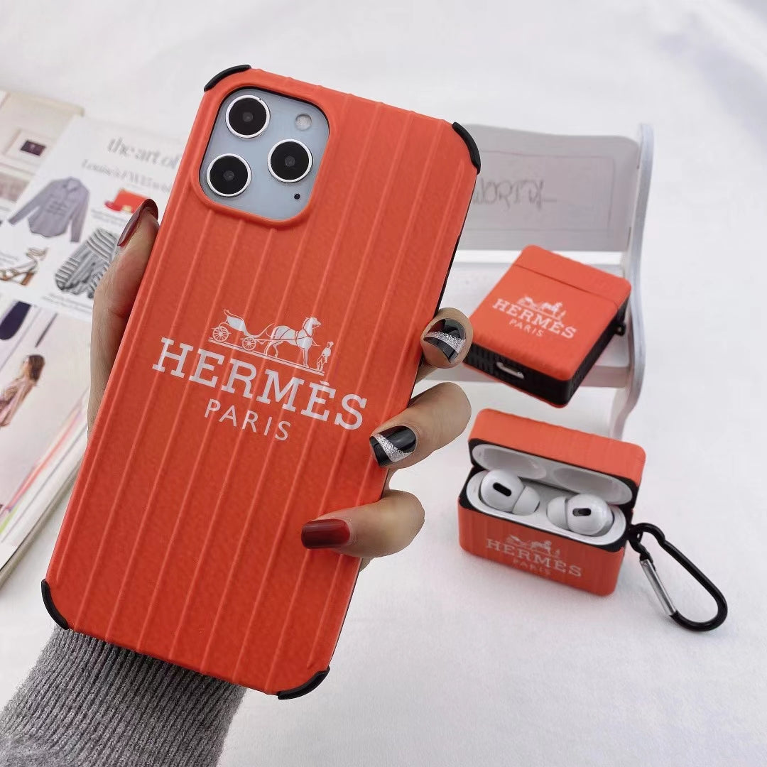 Simple and anti-fall phone case and Airpods case
