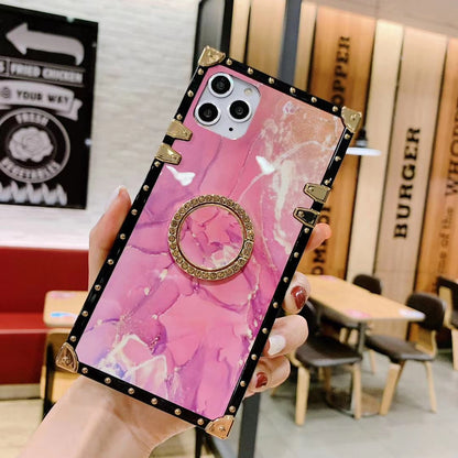 Pink square phone case for iphone