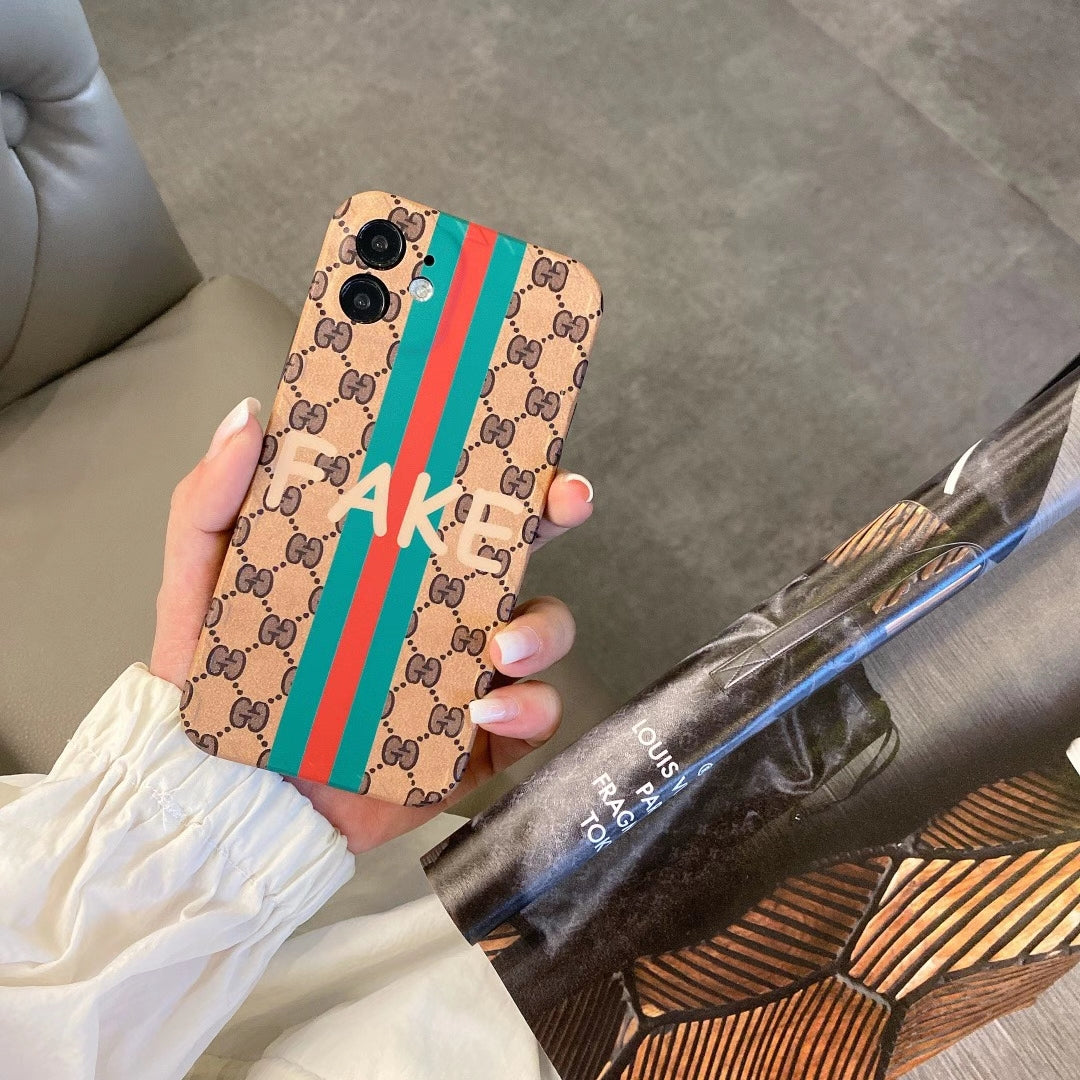 Simple letter pattern mobile phone case
