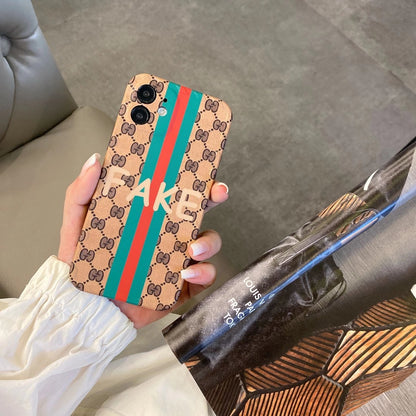 Simple letter pattern mobile phone case