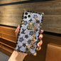Luxury brushed square phone case