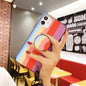 Rainbow the same bracket  lanyard phone case for iphone