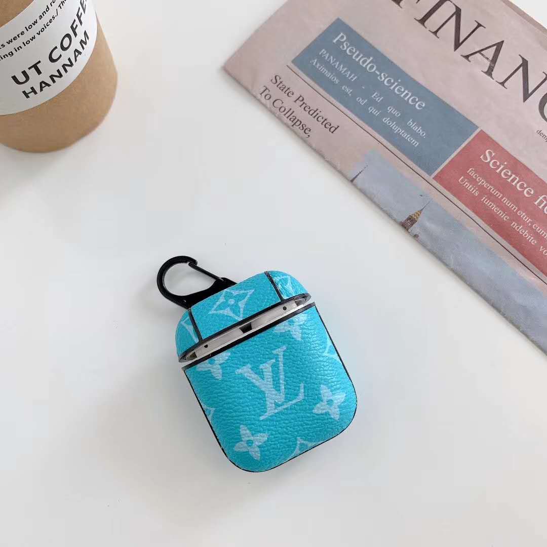 Fashion gradient leather Airpods case