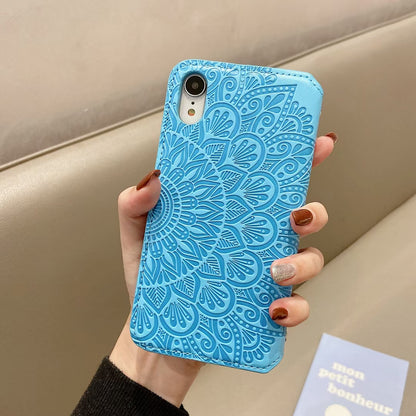 Leather card holder phone case for iphone