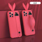 Rabbit ear silicone wristband phone case