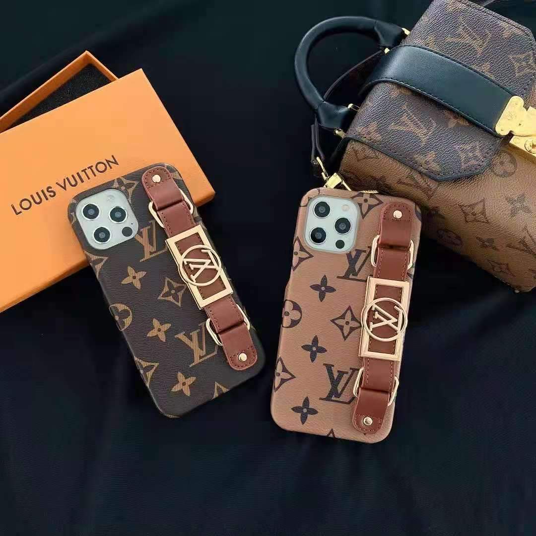 Vintage letter wrist phone case For iphone