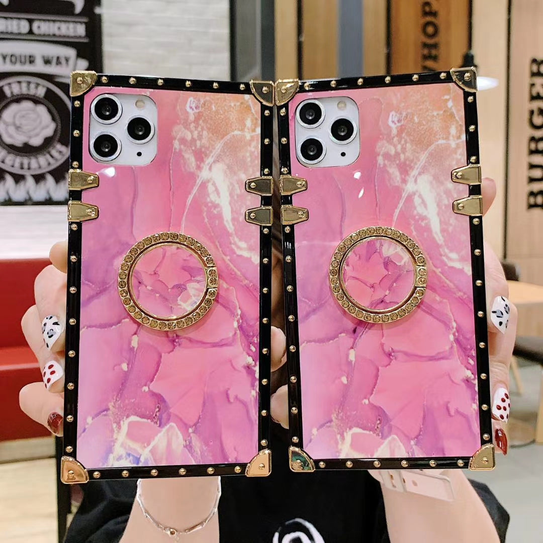 Pink square phone case for iphone