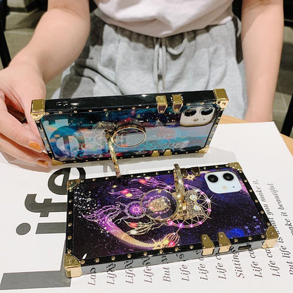 Starry sky flower square phone case - LVCASE