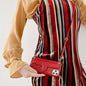 High-end leather hanging bag phone case