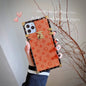 Vintage embossed square phone case