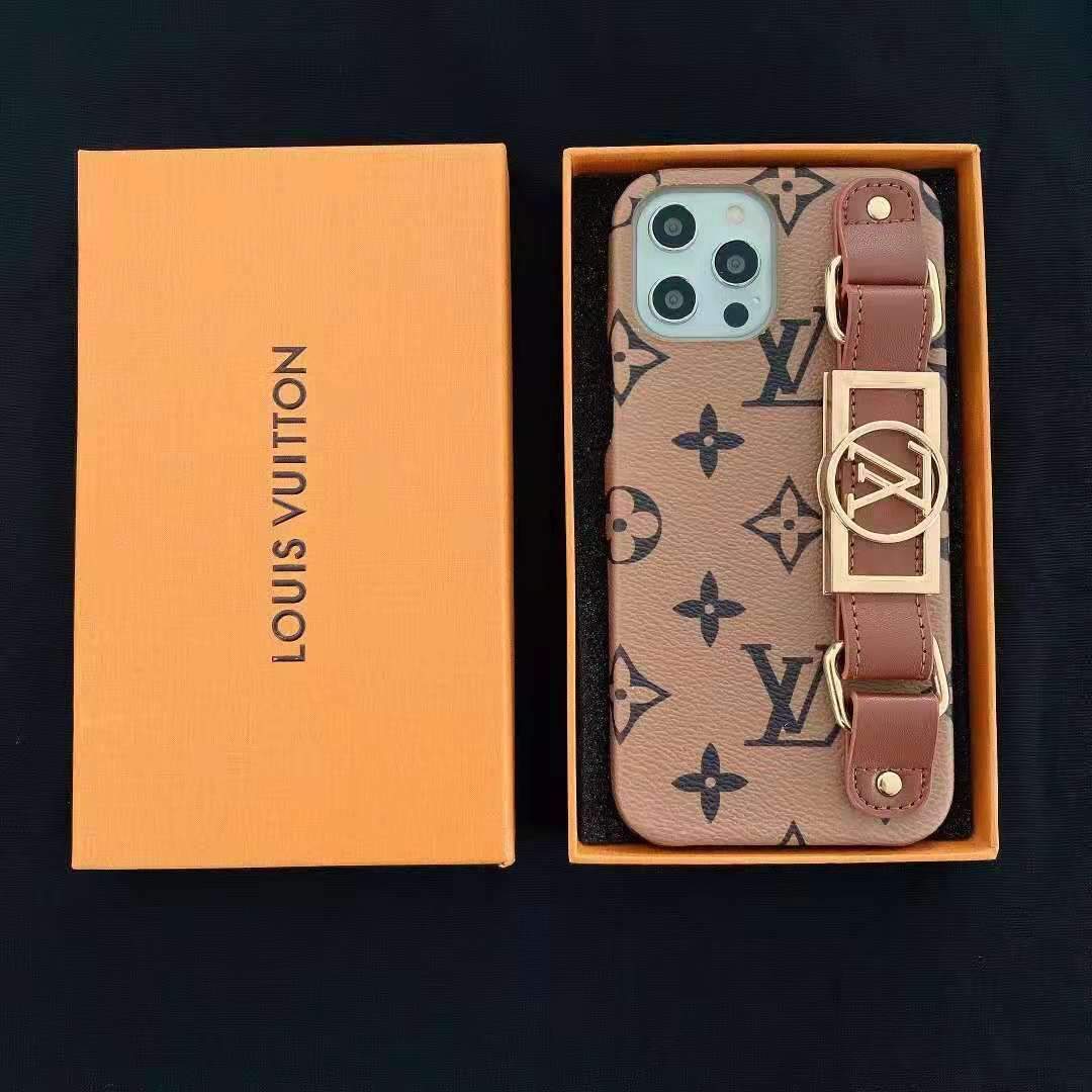 Vintage letter wrist phone case For iphone