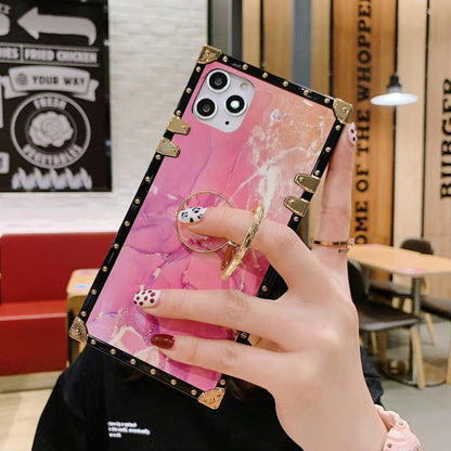 Pink square phone case for iphone