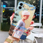 Personalized oil painting couple phone case