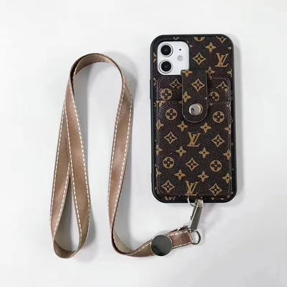 Classic leather card pocket phone case