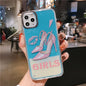 Fashion Girl Liquid Quicksand Luminous Case - LVCASE